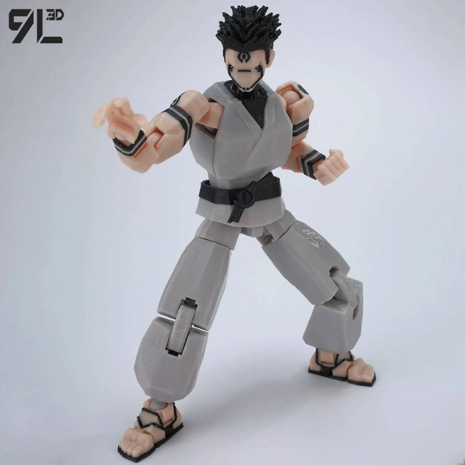 9L3D Printed Dummy13 T13 In Stock Ready to Ship Jujutsu Kaisen Grey Robe Sukuna Figure Anime Articulated Model Stress-Relief Toy photo 5