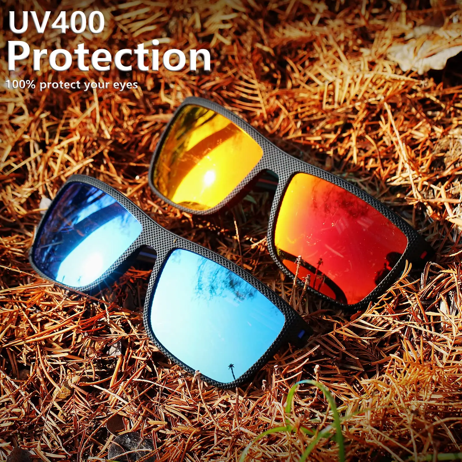 3/4 Pack New Designer Box Polarized Colorful Sunglasses for Men and Women Suitable for Driving, Fishing, Outdoor Sports UV400 photo 5
