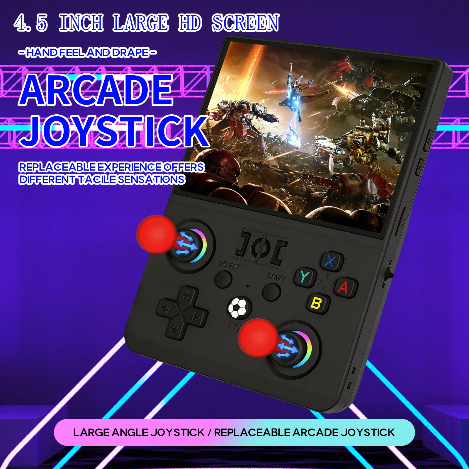 MAXⅡ 2026 Newest  4.5 Inch Retro Handheld Game Console 1024x768 IPS HD Screen Portable Open Source Linux System with 2*Joys photo 1