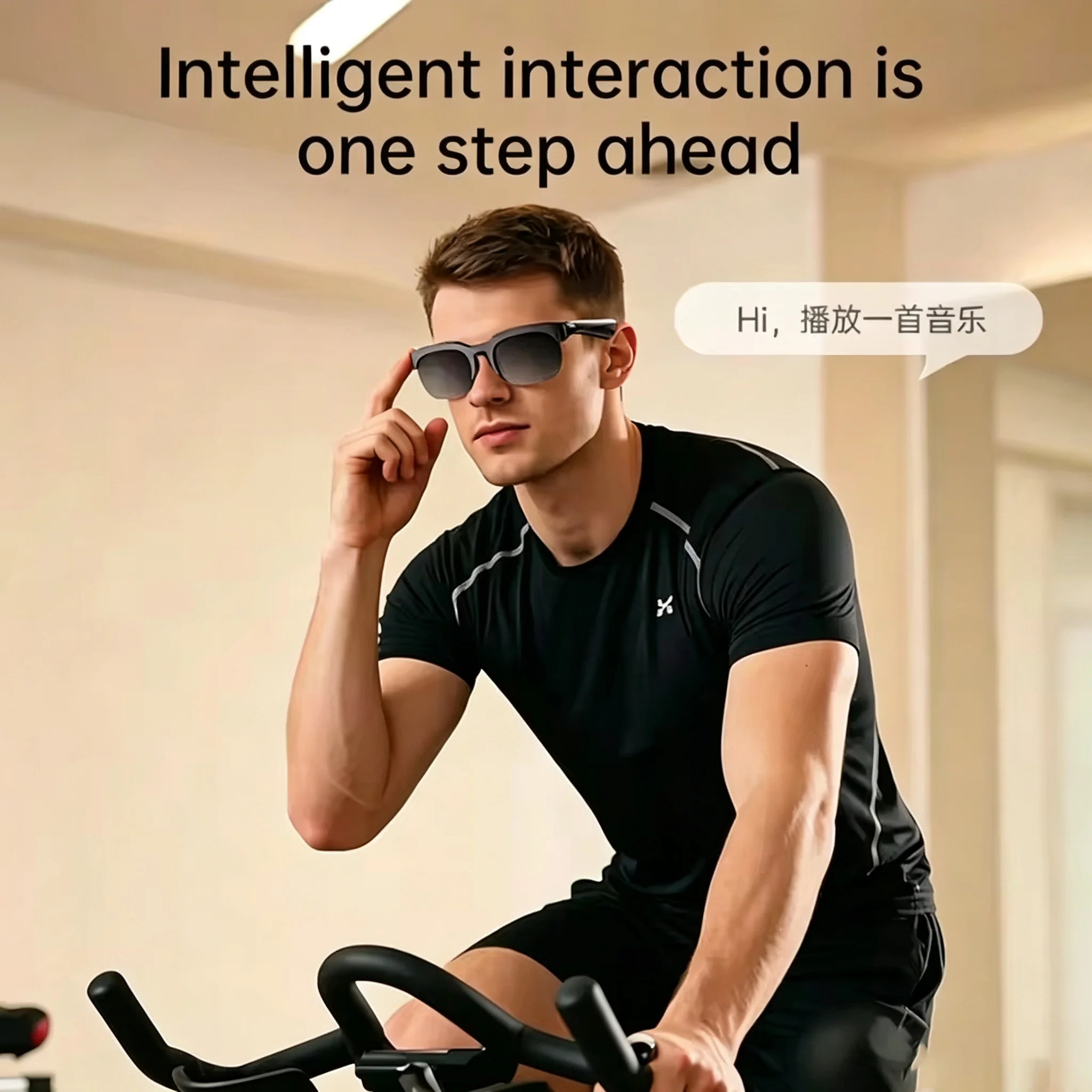 New Camera Control Smart Glasses 2026 Music Sunglasses Headphones Wireless Bluetooth Call Headset HIFI Audio Glasses For Android photo 3