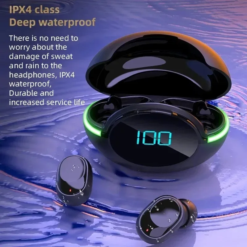 Wireless TWS In-Ear Bluetooth 5.3 Earbuds Sports Headphones with Waterproof Noise Reduction Digital Display Gaming Earphones photo 4