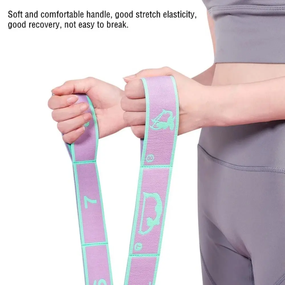 Yoga Stretching Belt Dance Stretching Band Elastic Yoga Resistance Bands Home Pilates Exercise Pull Strap Belt Fitness Sport photo 5