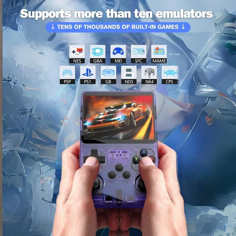 R36S Classic Retro Game Console with ARKOS System Video Games Single Card Portable Hand-held Gaming Console Kids Gift 3.5 Inch photo 6