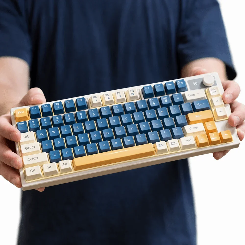 Wired Connection Gaming Mechanical Keyboard 75 Layout Compact Layout Mechanical Feel Keyboard Ultra-Quiet photo 3