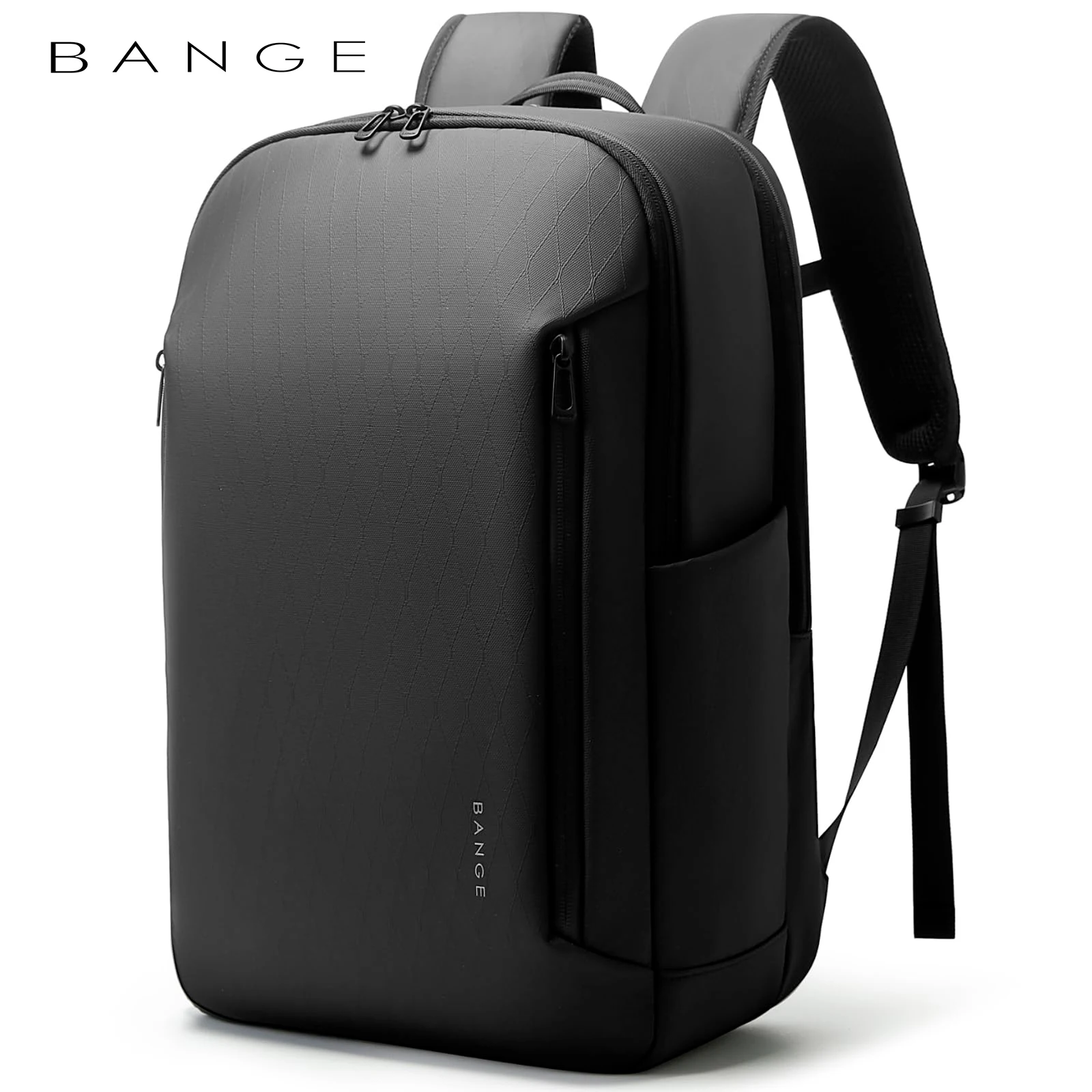 BANGE New Casual Multi-Pockets Big Capacity Daily 15.6inch Laptop Light Waterproof For Business Trip Roomy Men Backpack with YKK photo 1
