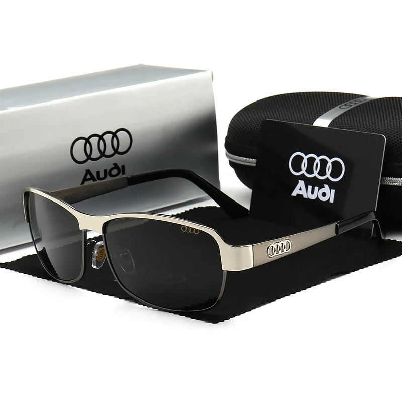 Audi Retro Oval UV400 Polarized Sunglasses for Men Women Motorcycle Glasses AntiGlare Outdoor Adventure Shades Lunette De Soleil photo 1