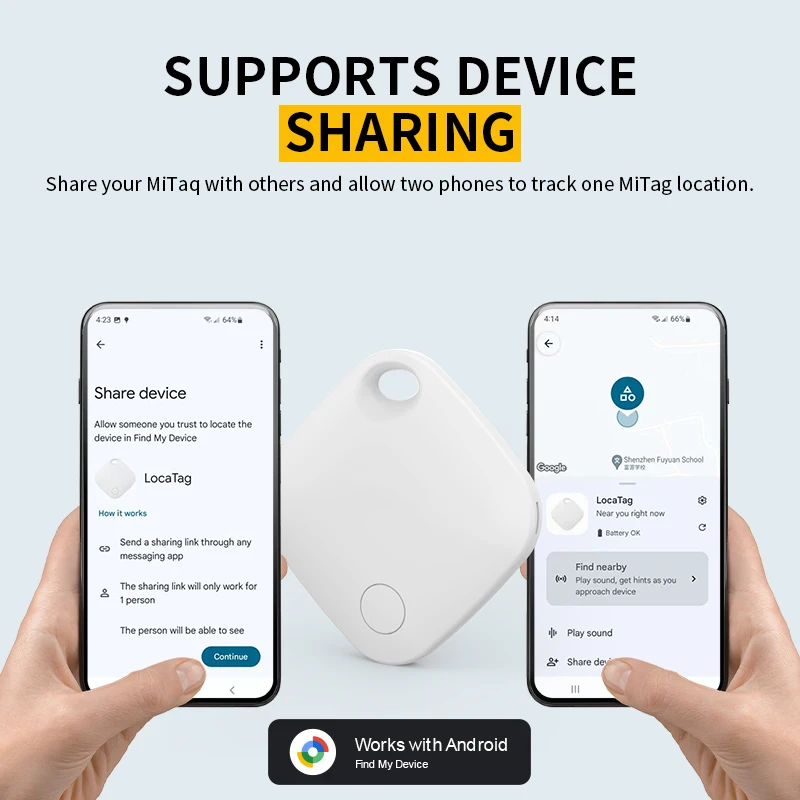 Smart Location Tracker for Android Devices Tag Work With Google Find Hub App Positioning Key Finder for Xiaomi Samsung Motorola photo 4