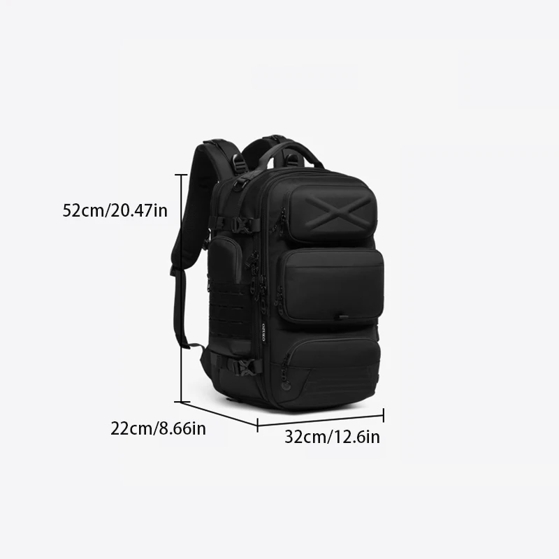 Men Travel Backpack Bag School Bag Men Oxford Backpack with Shoes Compartment 15.6 Inch Laptop Backpack for Men Rucksacks Bags photo 6