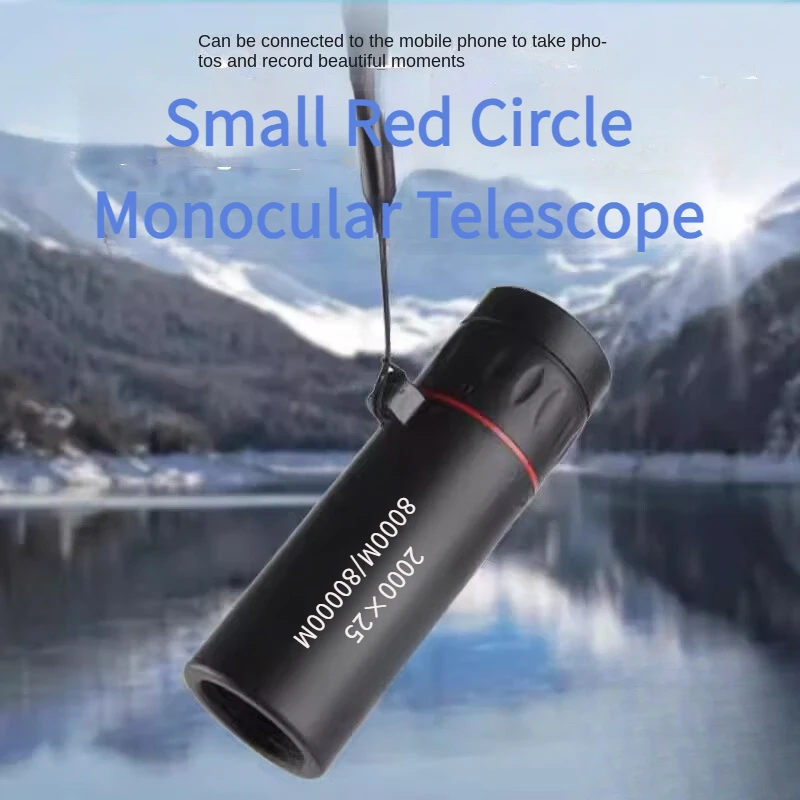 2000x25 HD Monocular Telescope Mini Portable Mobile Phone Telescope with Holder Outdoor Camping Hunting Birdwatching Telescopes photo 2