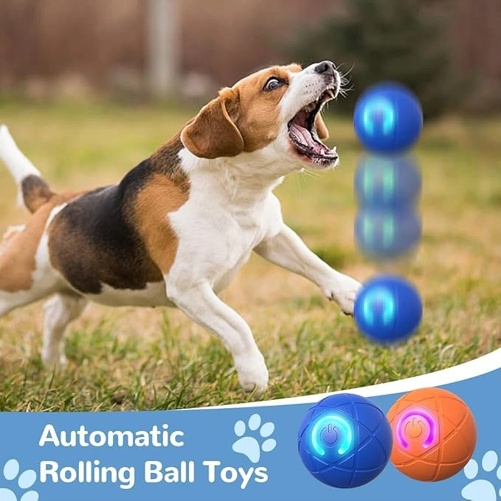 Smart Dog Toys Ball Electronic Interactive Pet Toy Moving Ball USB Automatic Moving Bouncing for Puppy Birthday Gift Cat Product photo 2