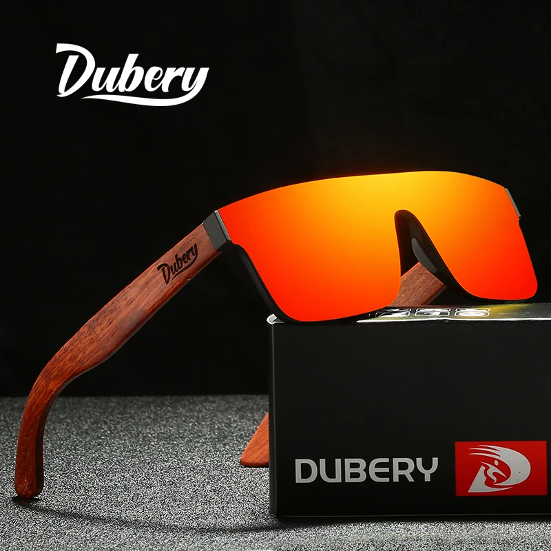 DUBERY Natural Wooden Sunglasses Men Polarized Fashion Sun Glasses Original Wood Oculos De Sol Masculino 219 photo 2