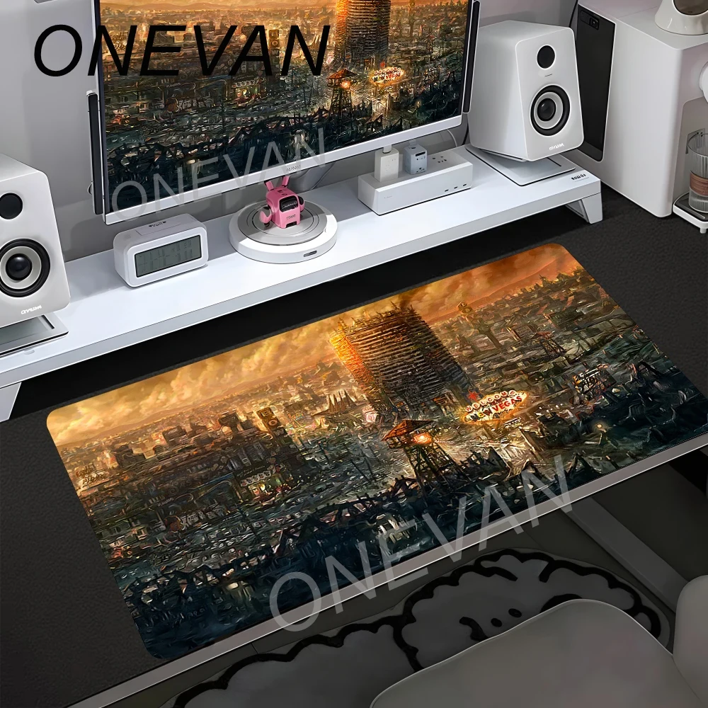 Large F-Fallout 4 Gamer Mouse Pad XXL Keyboard Non-slip Rubber Laptop PC Gaming Office Extended Desk Mats Computer Accessories photo 3