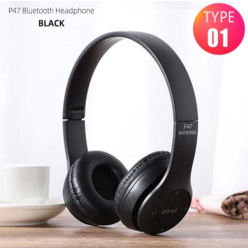 Stereo P47 Headset 5.0 Bluetooth Headset Folding Series Wireless Sports Game Headset for iPhone XiaoMi photo 6