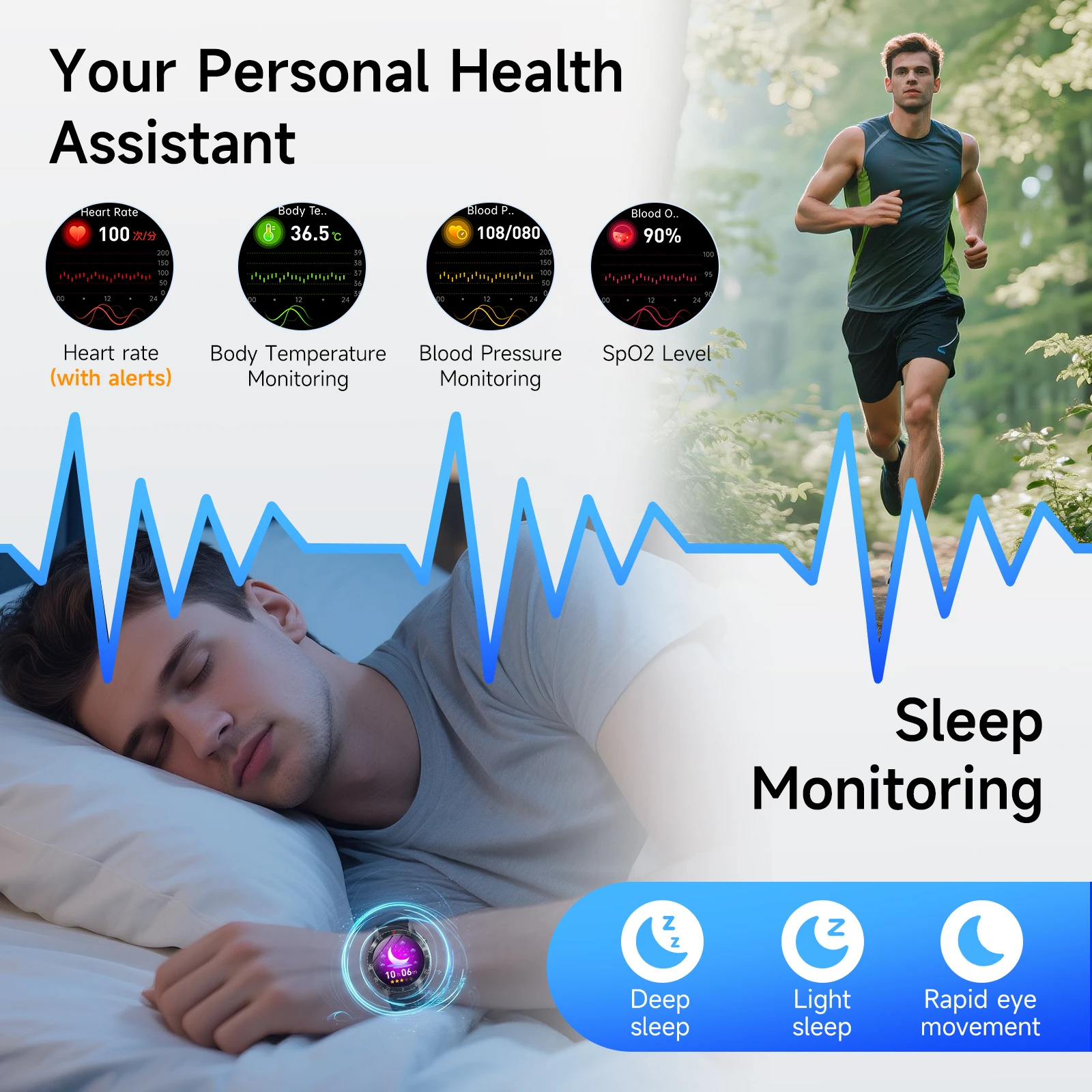 2026 New AI Healthy Diagnose ECG+PPG Smart Watch Blood Lipid Uric Acid Bluetooth Call Blood Pressure Health Smartwatch Women photo 4