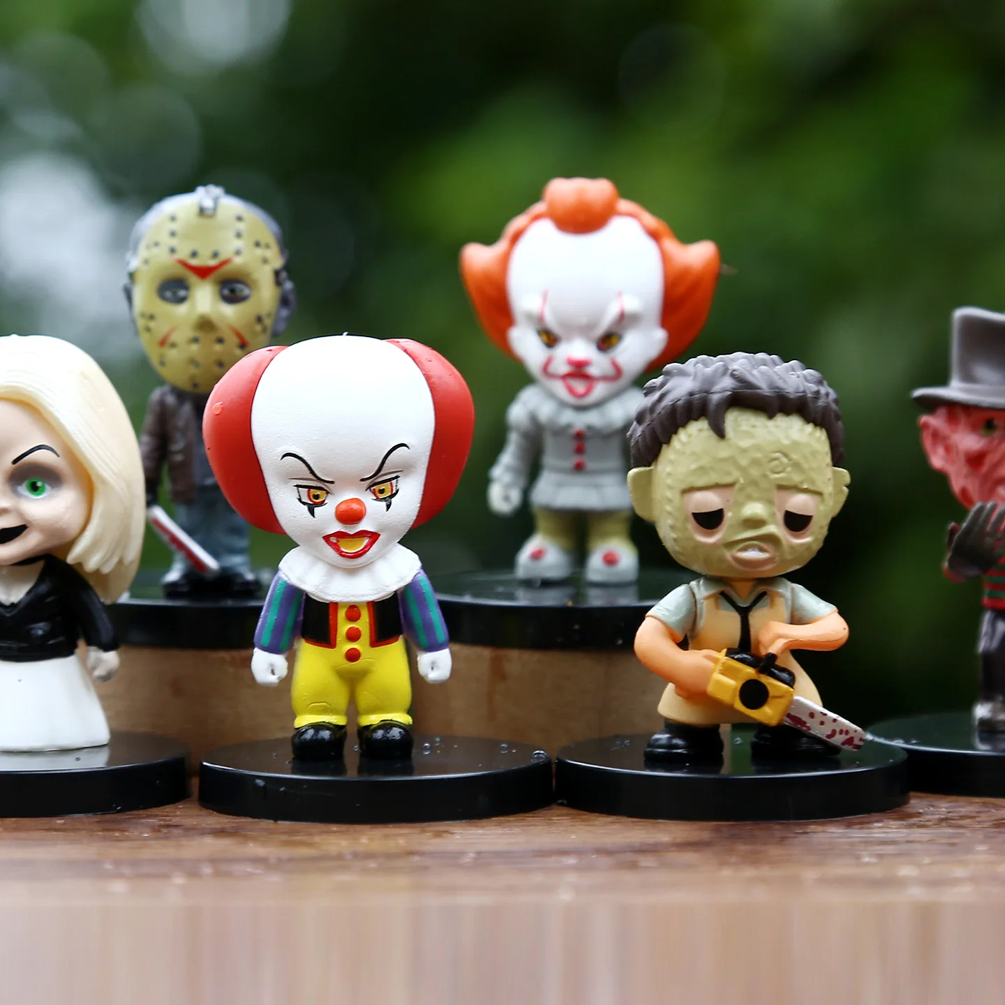10PCS Horror Film Series Jason Freddy Clown Action Figure Toys PVC Model Halloween Gift Vinyl Figurine Doll Gift photo 2