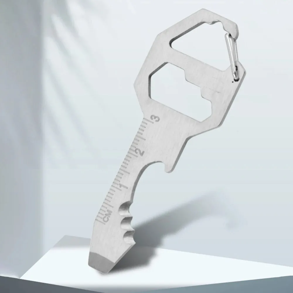 1PC Compact Outdoor Survival Bottle Opener Wrench Screwdriver Pocket EDC Multi Tool Keychain Outdoor Survival Gear Gadget photo 5