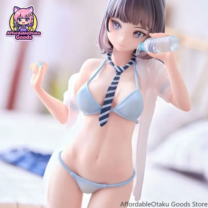 2026 Hot New Premium Cute Chibi Drinking Water Anime Girl GK Statue Figure Desktop Decor Ornament Collectible Birthday Gifts photo 5