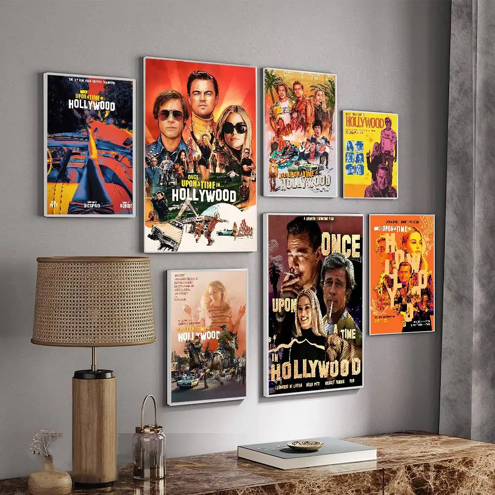 Movie Once Upon A Time In Hollywood Anime Posters Sticky HD Quality Wall Art Retro Posters for Home Kawaii Room Decor photo 1