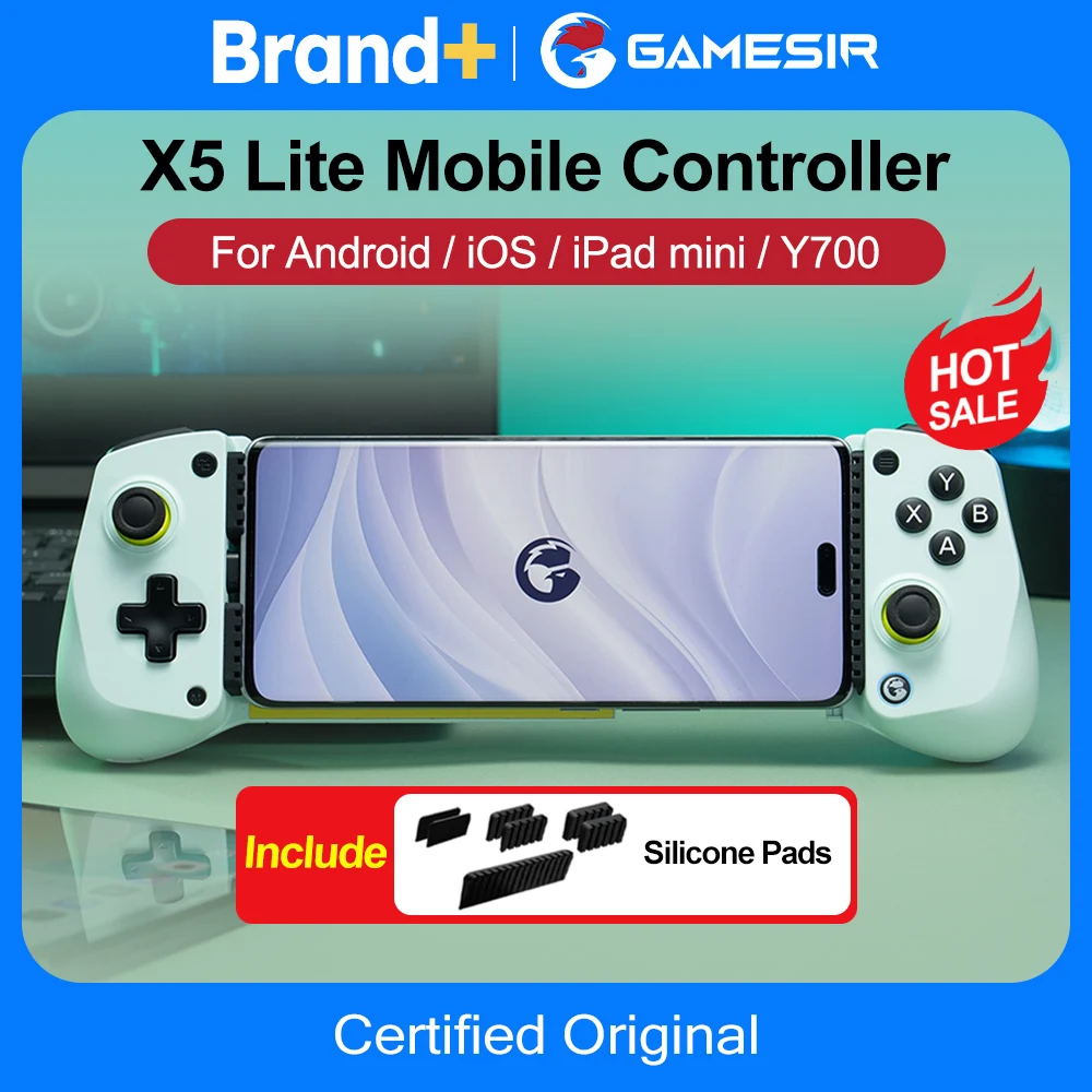 GameSir X5 Lite Mobile Phone Gamepads for iPhone 16 15 Series iPad Mini Android Tablet Controller Hall Effect Joysticks Design photo 1