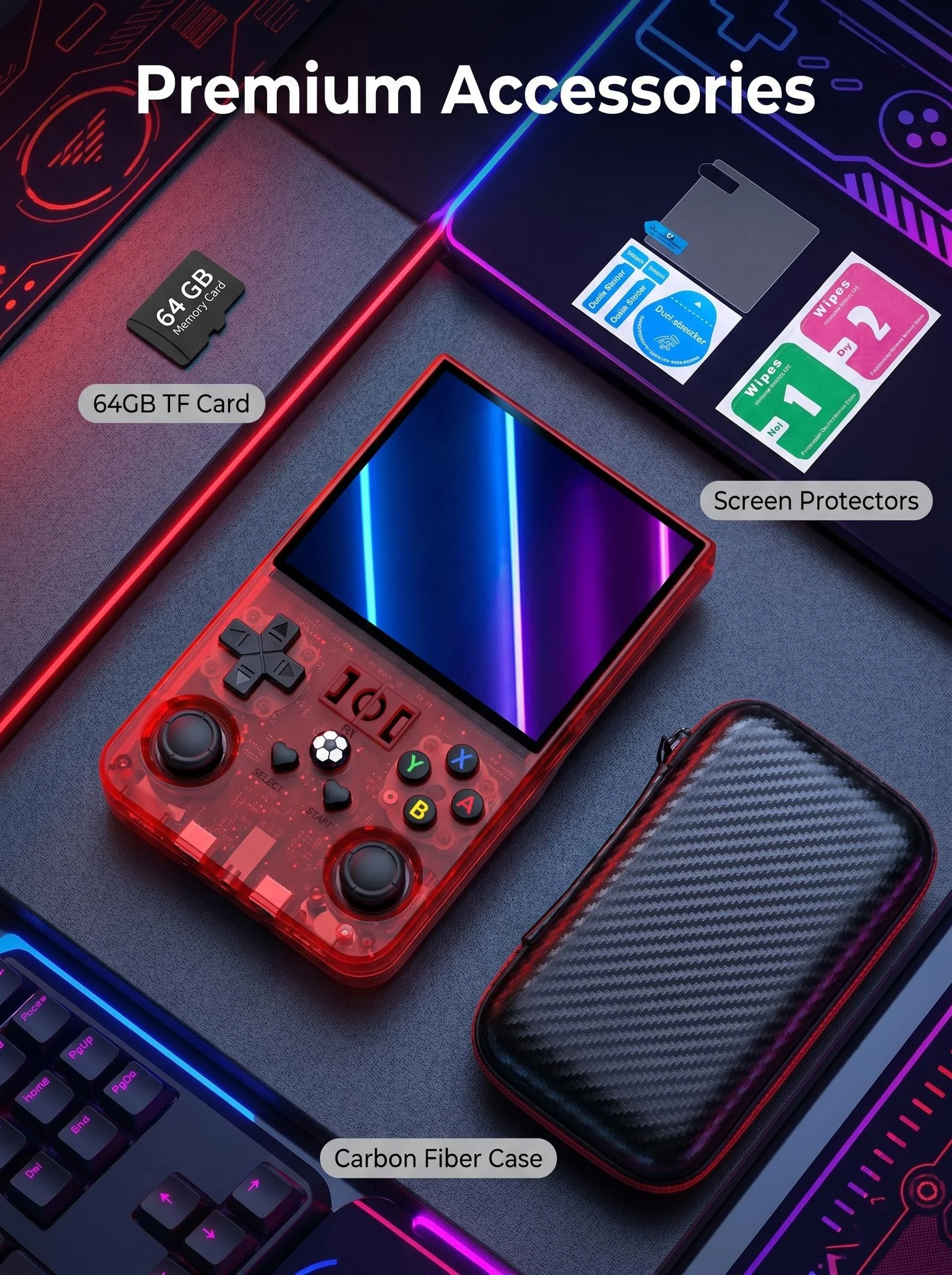 AISLPC R36MAX Retro Handheld Video Game Console 4.0 Inch IPS Screen Portable Pocket Video Player Plug and Play Games Kids Gifts photo 4