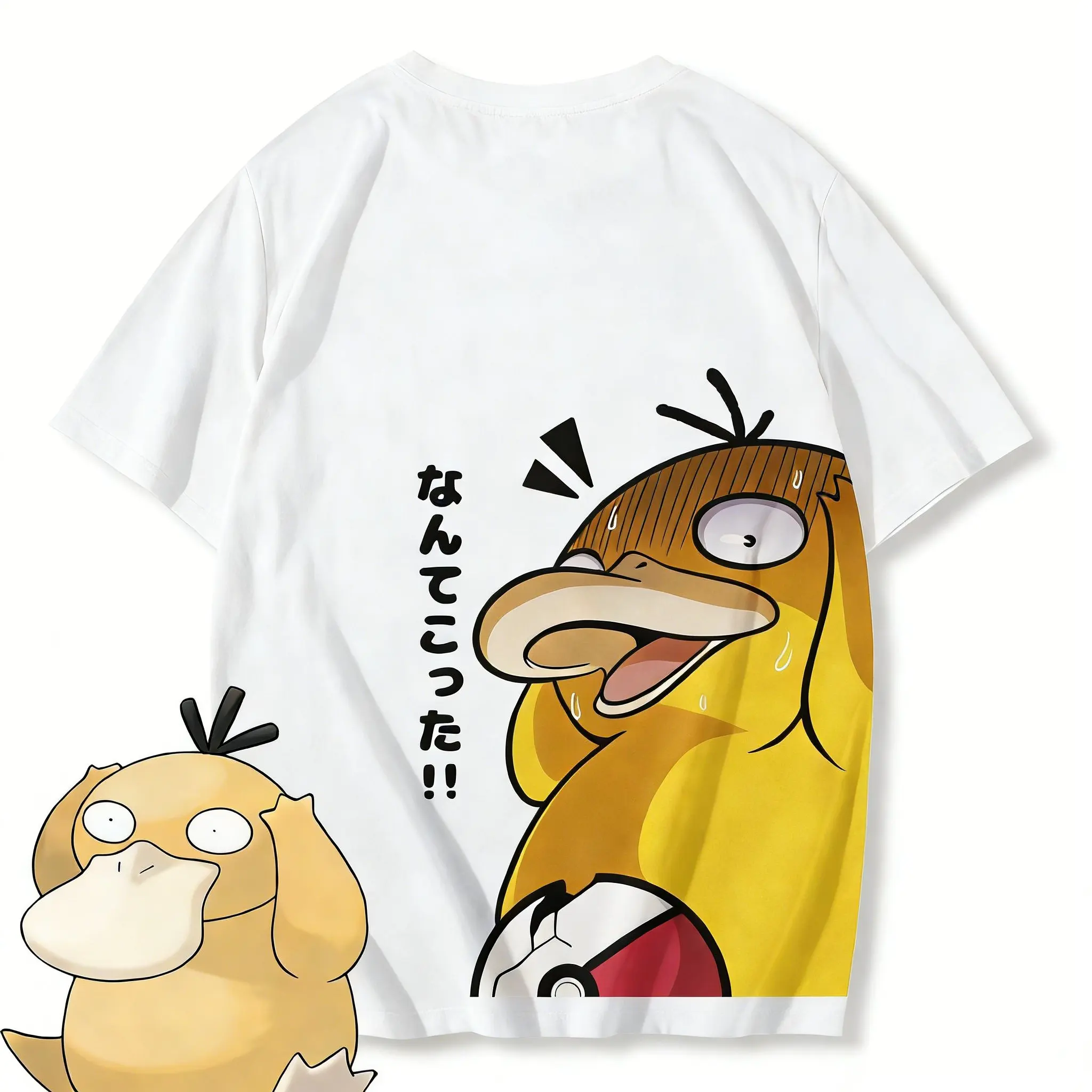 Anime Pokemon Psyduck Printed T-shirt Men's and Women's T-shirt Men's Tops Harajuku Y2K T-shirt 2026 Summer New Tee Streetwear photo 2
