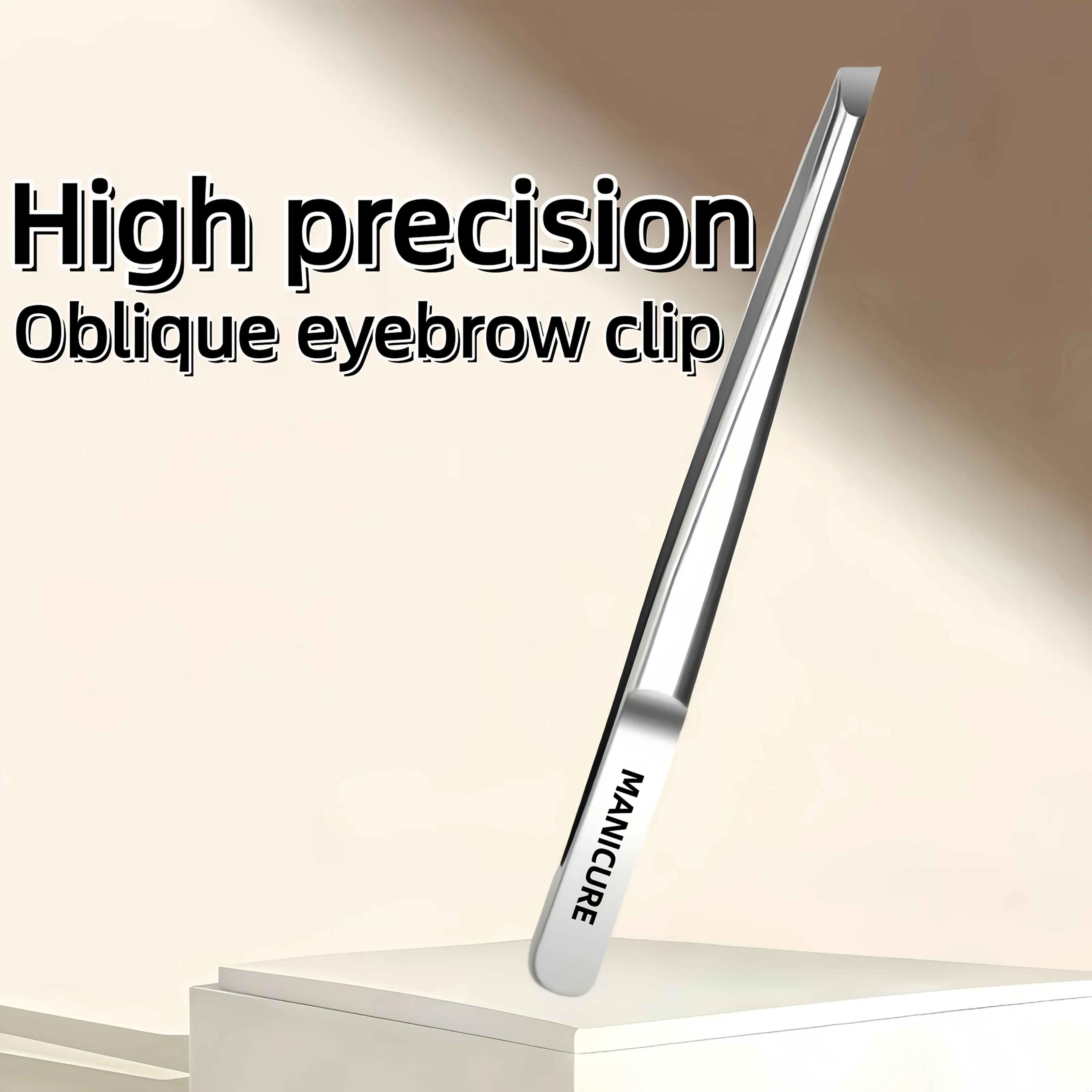 Stainless Steel Tweezers Tool Suitable for Eyebrow Eyelash Application Beard & Mustache Trimming False Eyebrow Applicator Gifts photo 2