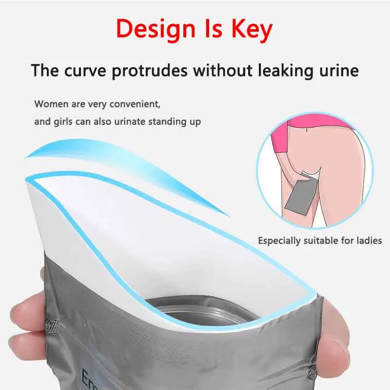 TARKA Camping Emergency Urinate Bags Disposable Piss Bags Travel Mini Mobile Toilet Portable Urine Bag Baby Vomiting Bag photo 2