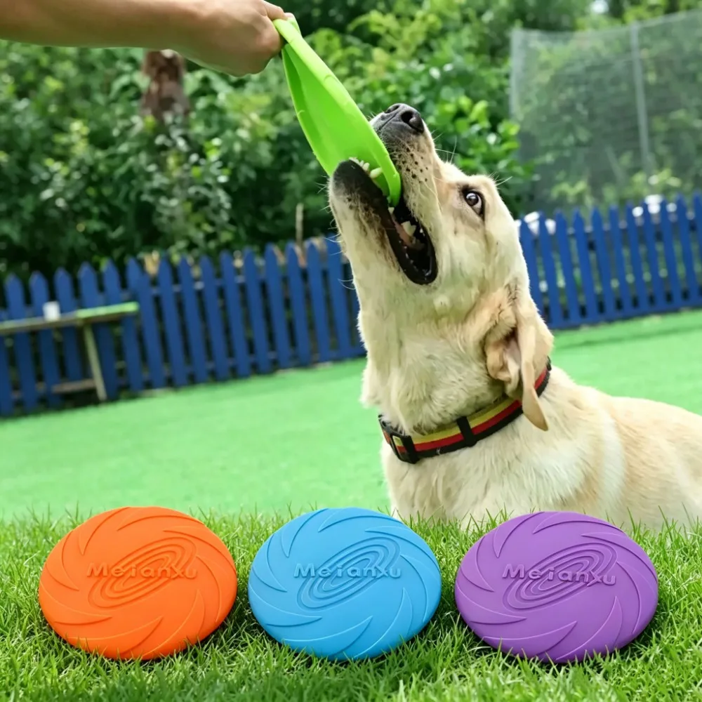 Outdoor Interactive Dog Flying Disc Bite Resistant Puppy Training Multifunctional Play Toy Pet Supplies photo 1