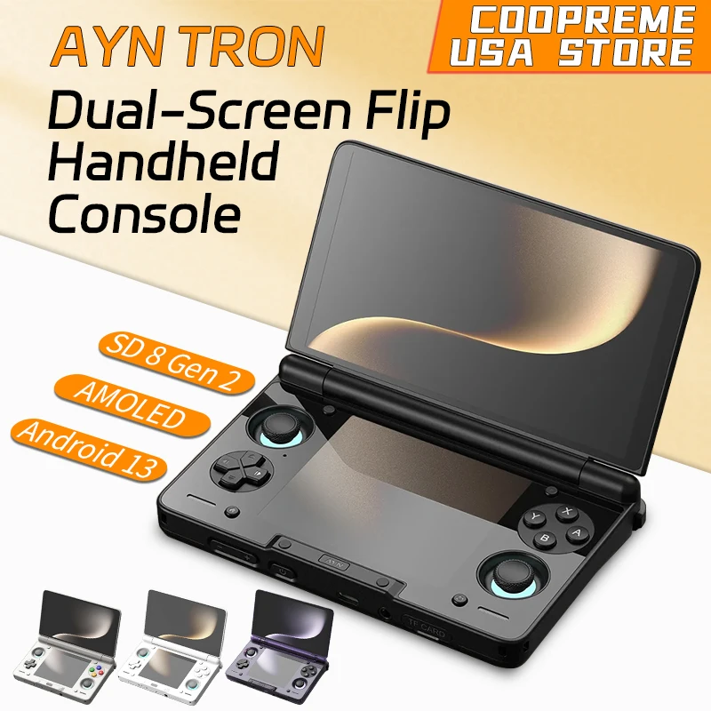 AYN Thor 6'' OLED Dual Screen Gaming Handheld Qualcomm Snapdragon CPU Android13 6000mAh Battery Hall Stick Game Console photo 1