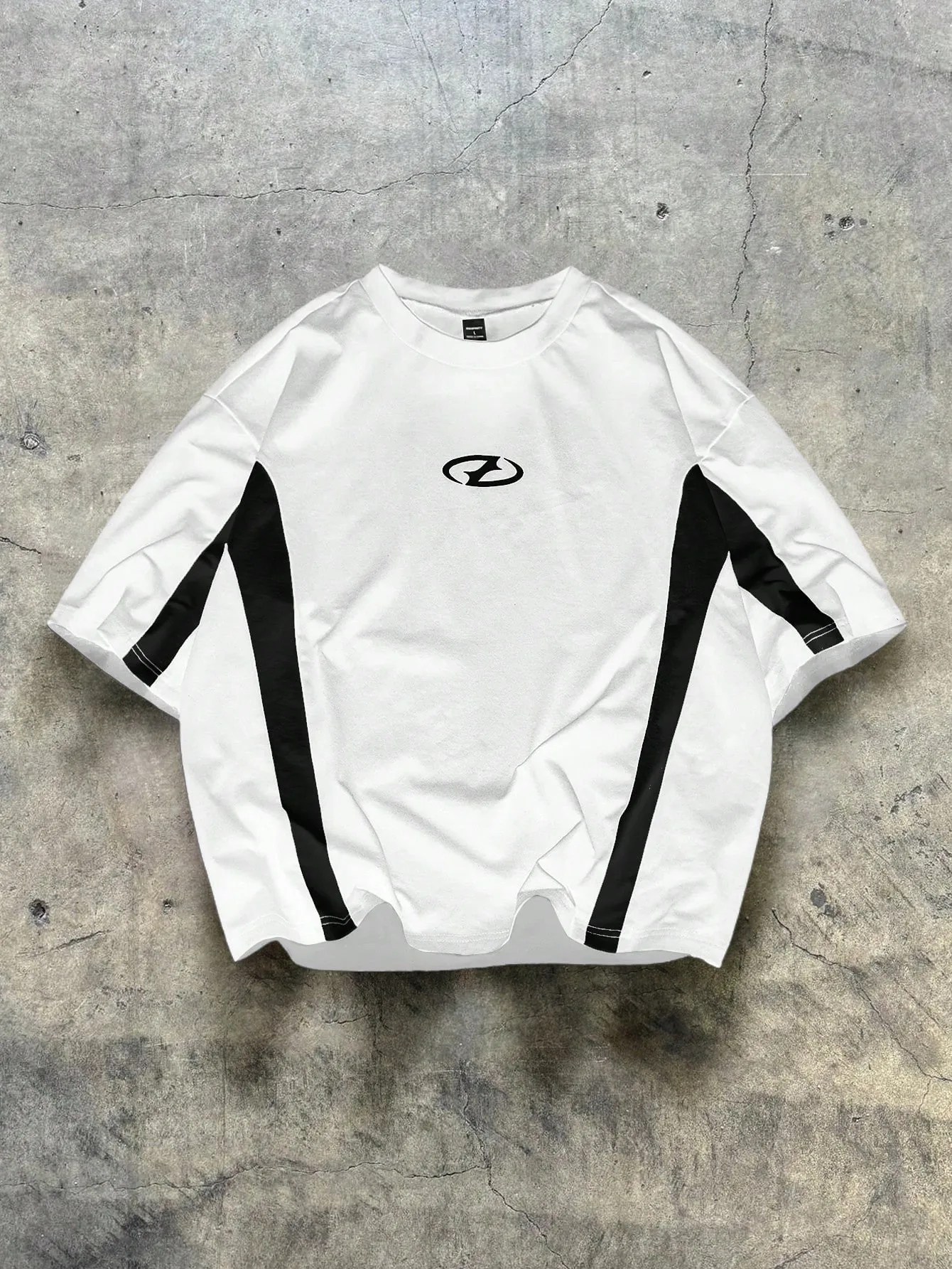 2026 Summer New Product European and American Men's Summer Minimalist 3D Letter Printing Comfortable and Breathable Round Neck T photo 3
