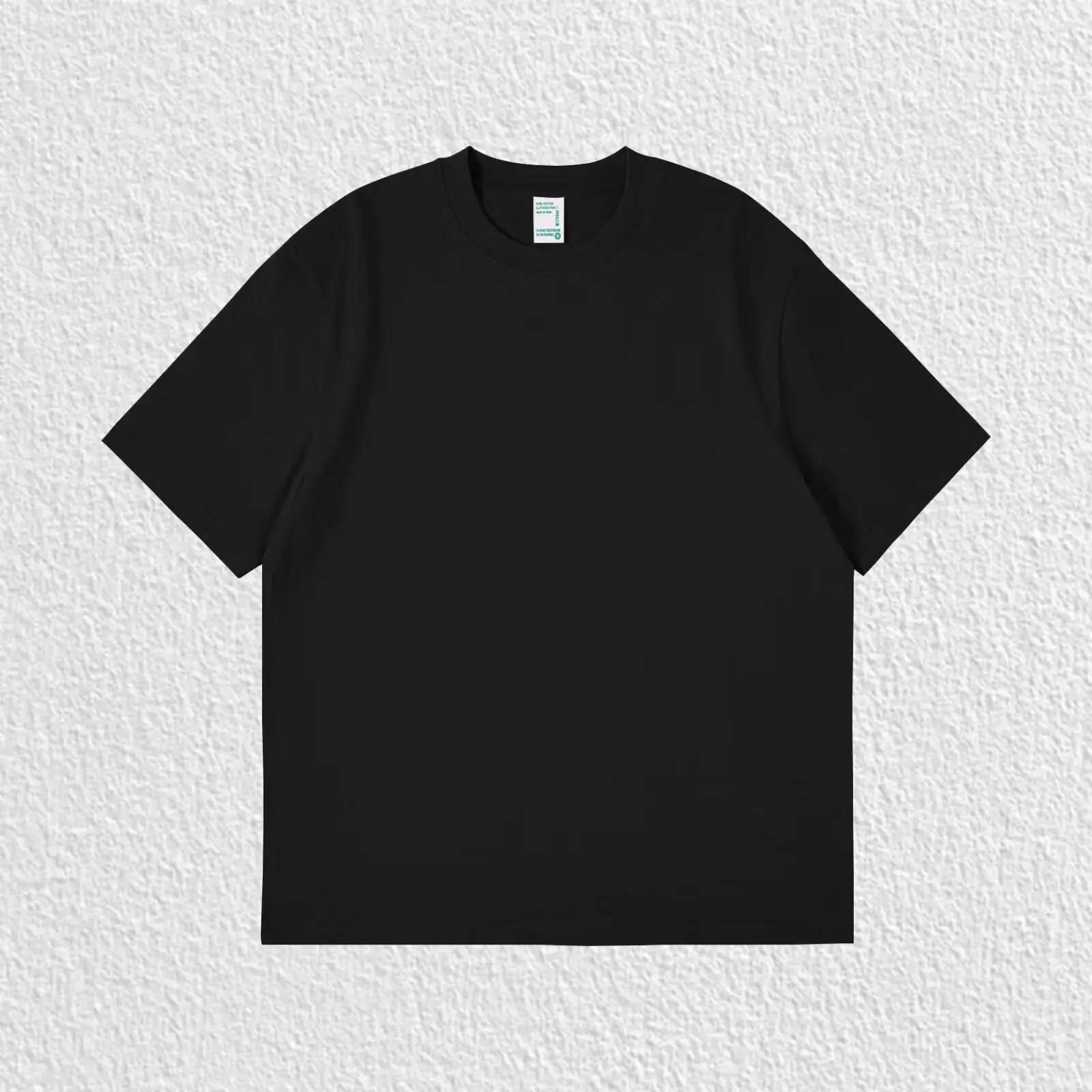 Pure White 260g Heavy T-shirt Men's Summer Pure Cotton Short-sleeved New Men's and Women's Streetwear photo 2