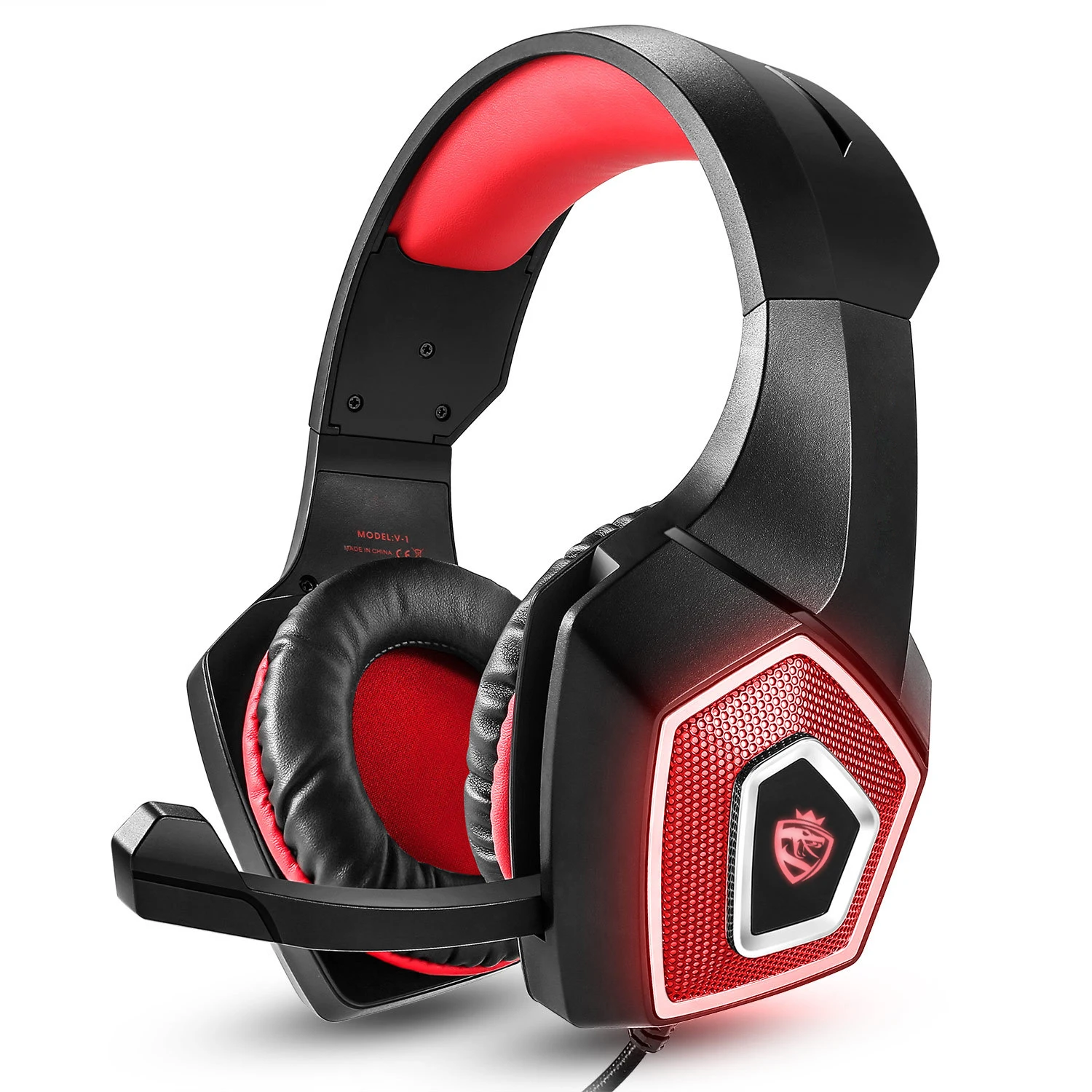 V1 3.5Mm Gaming Headset Stereo Gaming Headset Wired with Clear Noise Cancelling Mic Comfortable Ear photo 2