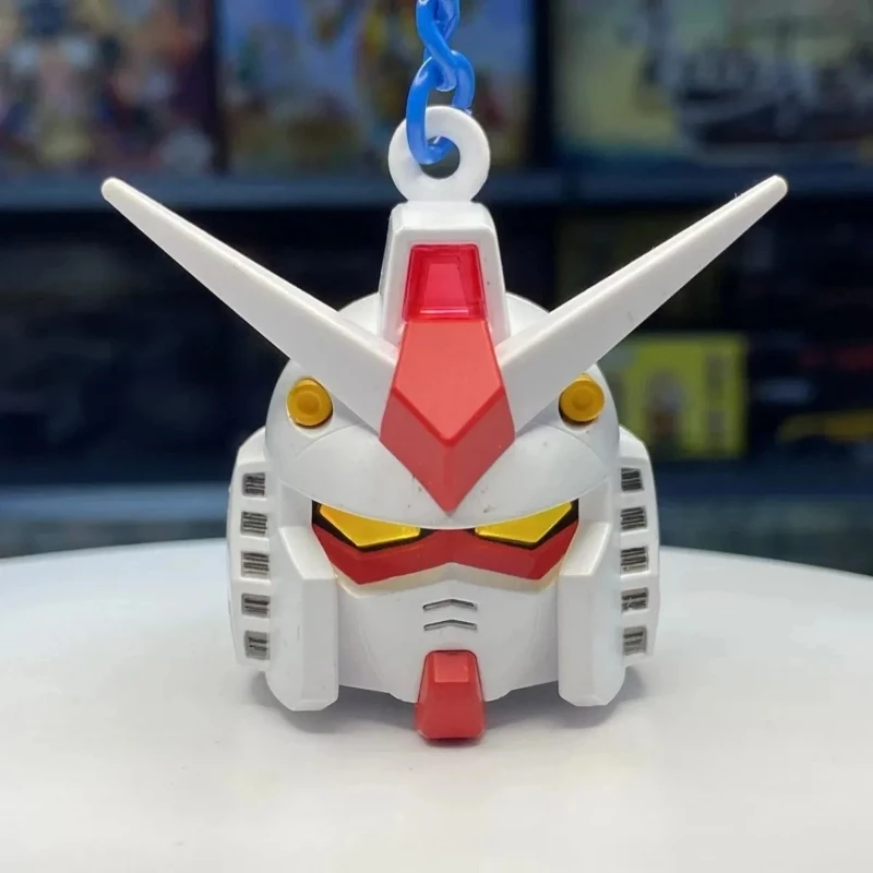 New SD RX-78-2 Luminous Head Keychain Desktop Ornament backpack charm PVC Model Collectible Anime Figure Trendy Toy Gift photo 6