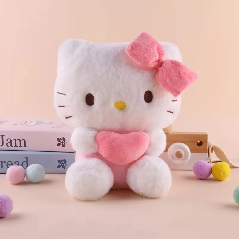 22cm Hello Kitty Kuromi Pillow KT Plush Toy Girls Soft Stuffed Animal Toys Heart My Melody Cinnamoroll Stuff Doll Gifts... ﻿ photo 1