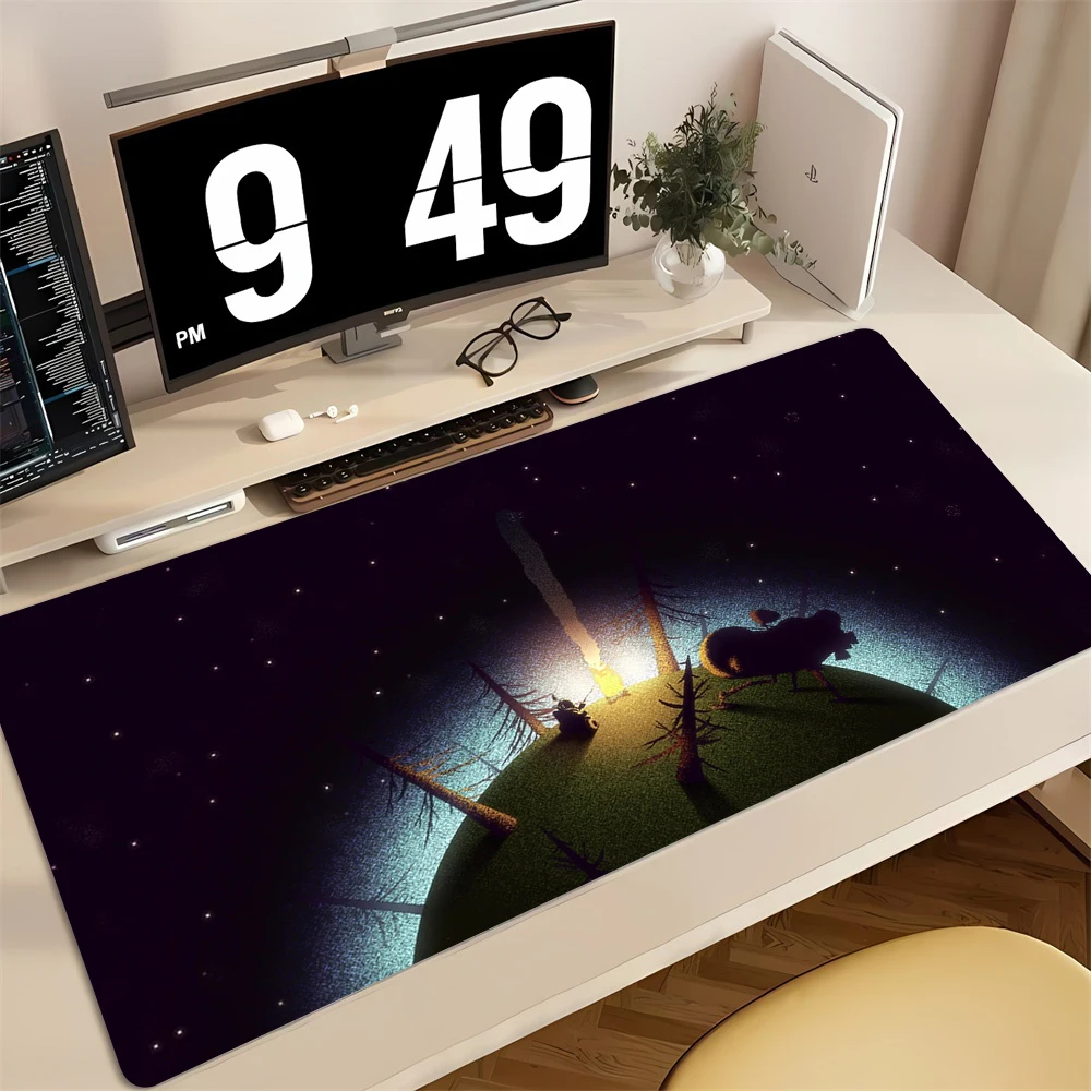 Mouse Pad XXL Anime Gamer Outer Wilds Mousepad Laptop Universe Space Solar System HD Desk Mat PC Gaming Accessories Keyboard Pad photo 2