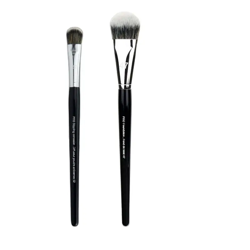 KSHBO 2pcs/Set Women's Foundation Brush Set 47 Broom Head Liquid Makeup Base Brushes for Face Shadow Repairing Beauty Tools photo 6
