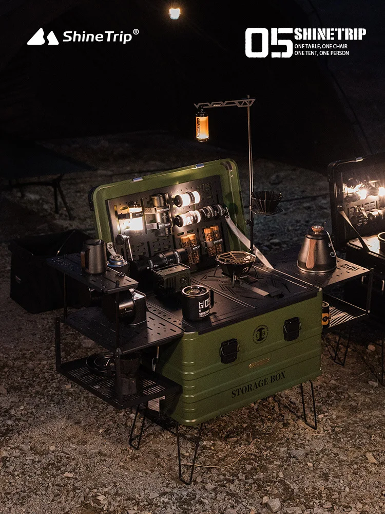 ShineTrip Outdoor 05 Series Camping IGT Aluminium Case Lightweight Modular Combo Accessories Aluminium Coffee Case Set photo 4