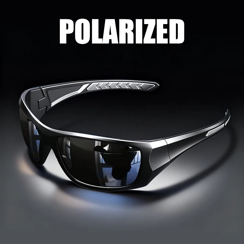 Polarized Sports Sunglasses UV400 Anti-Glare Full Frame Outdoor Cycling Fishing Glasses with Sturdy Construction photo 1
