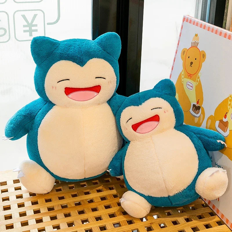 35cm Pokemon Snorlax Plush Toy Cute Sleeping Stuffed Animal Soft Kawaii Anime Doll Big Belly Hugging Pillow Christmas Gift Kids photo 5