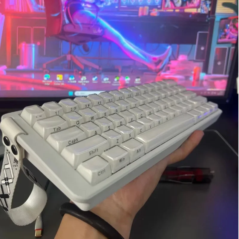 New Aula Win60/68he Magnetic Switch Keyboard 8000hz Gaming Keyboard Fps Low Latency Customizable Mechanical Keyboard E-Sport photo 1