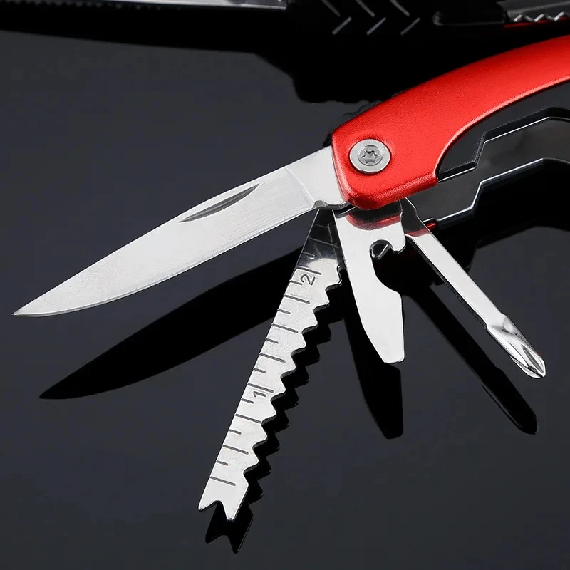 Camping Gear Outdoor Survival Stainless Steel 9 In 1 Portable Multi Tool Plier Camping Accessories Portable photo 2