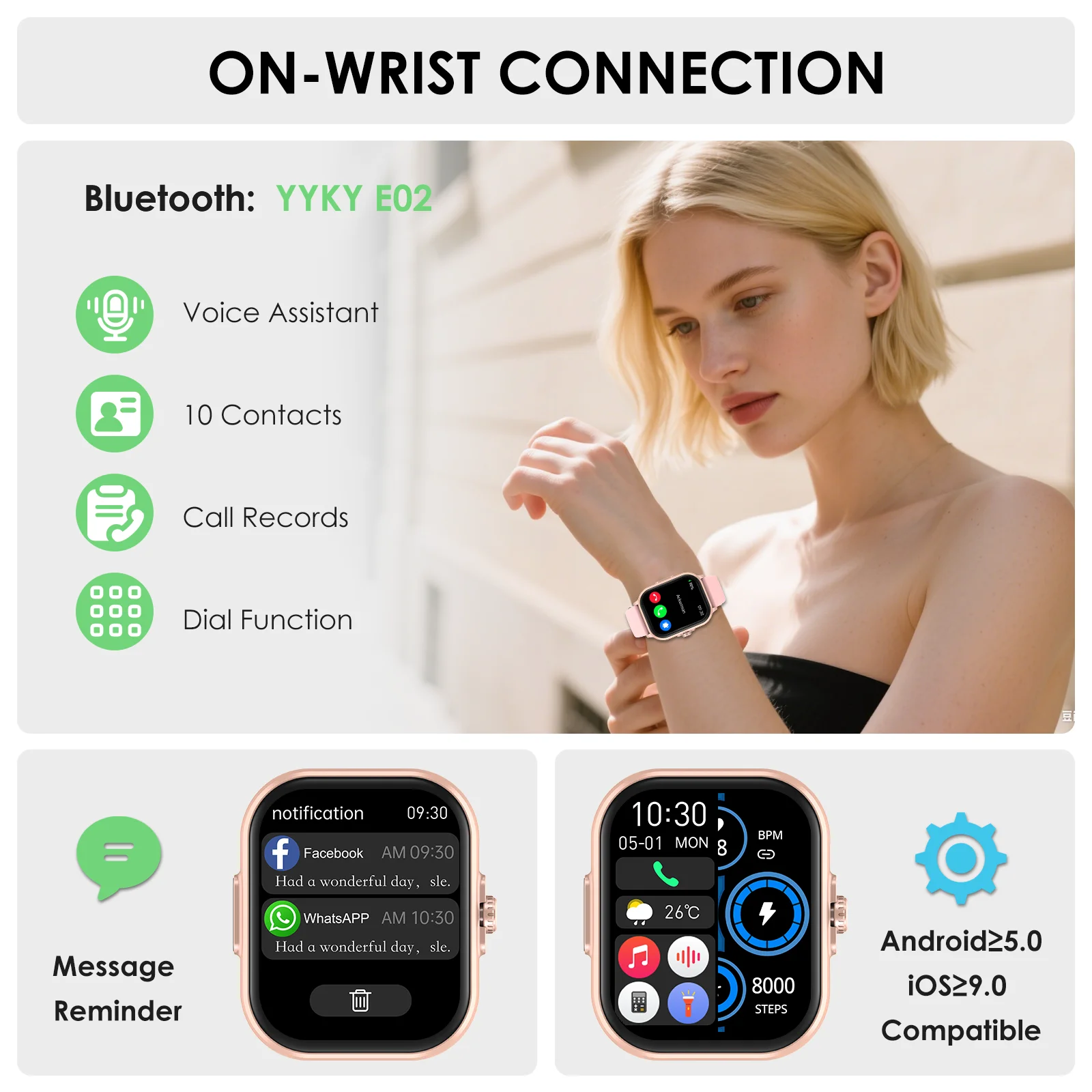 2026 New AI Healthy Diagnose ECG+PPG Smart Watch Blood Lipid Uric Acid Bluetooth Call Blood Pressure Health Smartwatch Women photo 5