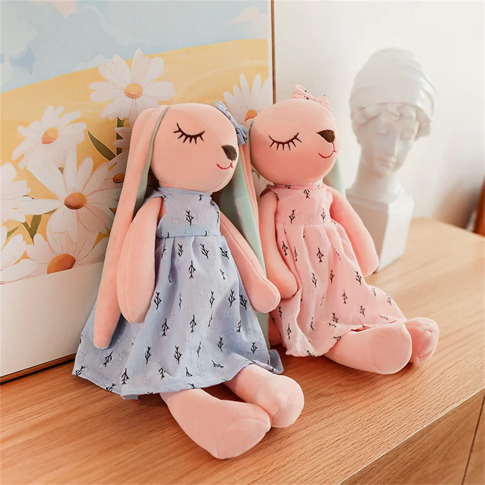 34/45/55cm Plush Rabbit Doll Cute Cartoon Plushies Throw Pillow Bunny Rabbit Stuffed Animal Toy for Baby photo 1
