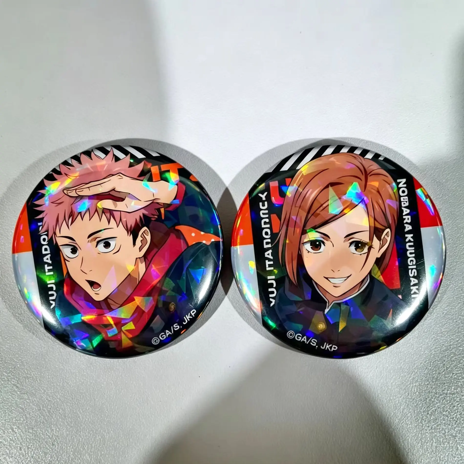 Jujutsu Kaisen Tinplate COSPLAY Badge Anime Peripheral Products Satoru Gojo Geto Suguru Yuji Megumi Srooftop Edition Original photo 4