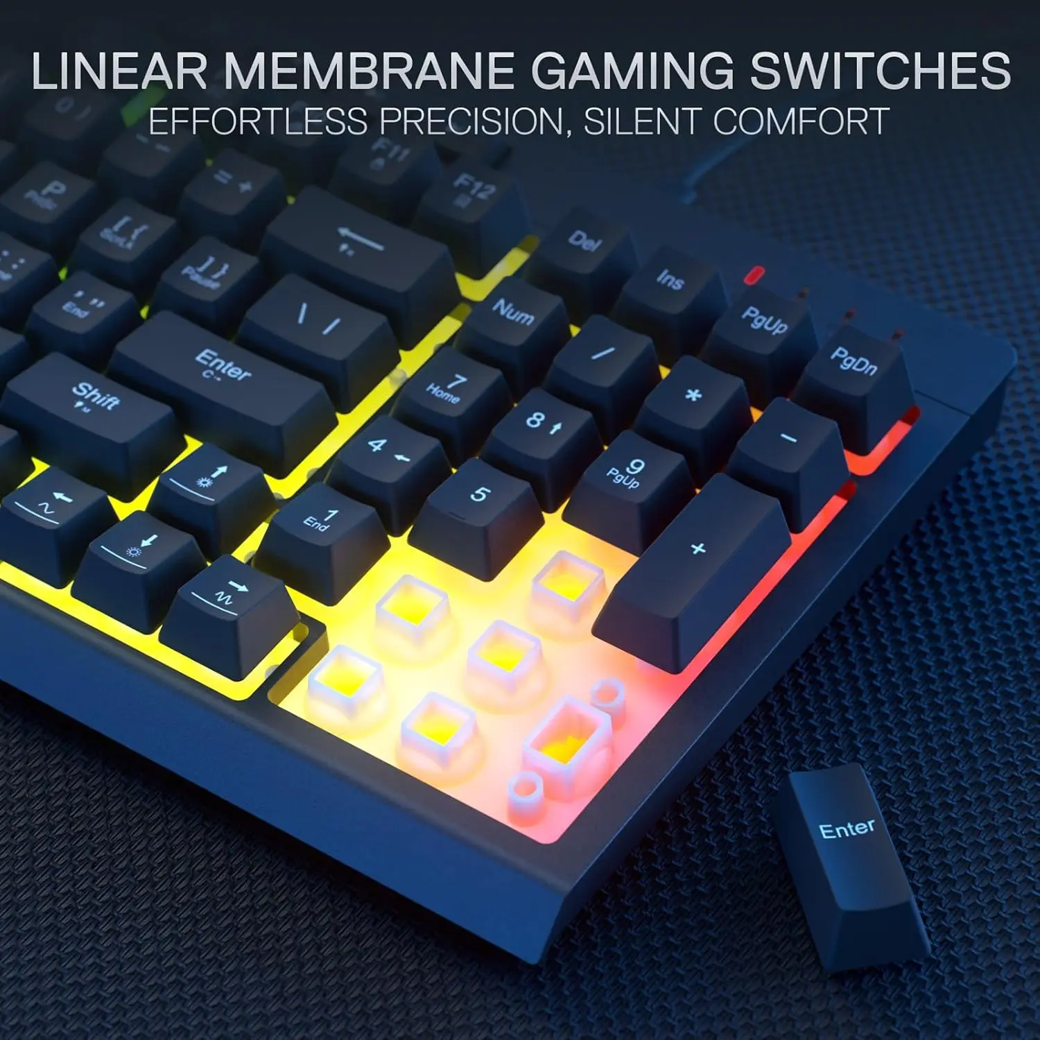 Redragon S141 Gaming Keyboard and Mouse Combo K515 RGB Wired Keyboard M616 10000 DPI Wired Gaming Mouse Bundle photo 6