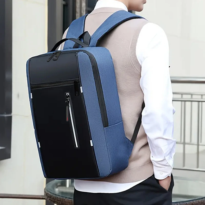 Fashion Business Laptop Backpack Large Capacity Shockproof Computer Bag Casual Office Travel Shoulder Bag for Work photo 6