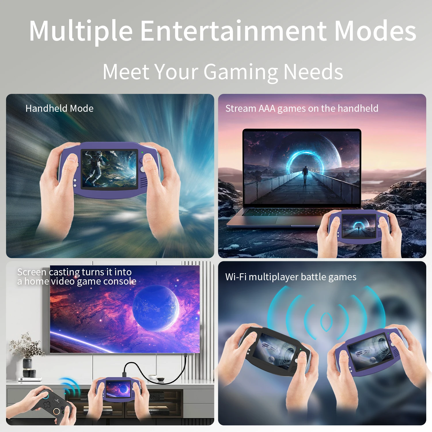 ANBERNIC RG34XX Retro Handheld Game Console 3.4''IPS Screen Linux System HDMI Output Classic Remake Game Player Sentimental Gift photo 4