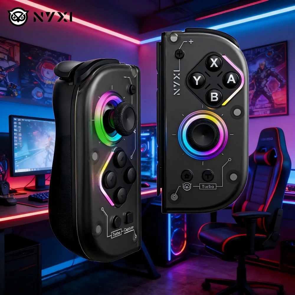 NYXI Hyperion 2 Wireless Game Controller Dual Hall Joystick 6-Axis Gyro RGB Turbo Programmable for Switch/OLED/PC/iOS/Android photo 5