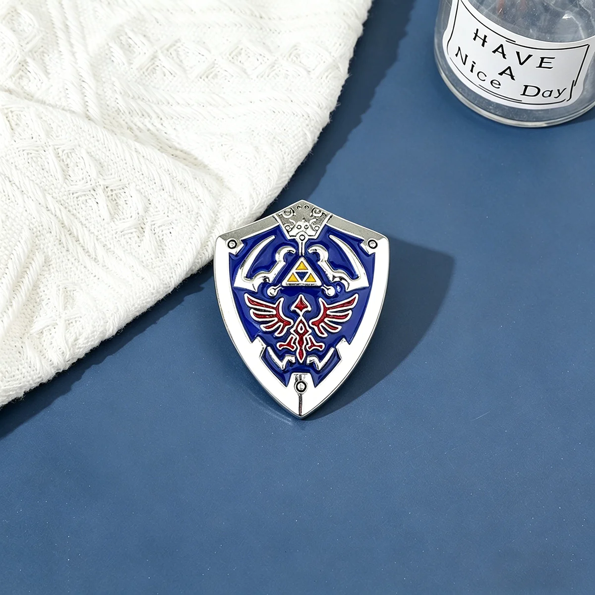 Games Periodicals Hylian Shield Enamel Brooch Cartoon Backpack Lapel Pin Cosplay Jewelry Accessories Props Fan Collection Gifts photo 5