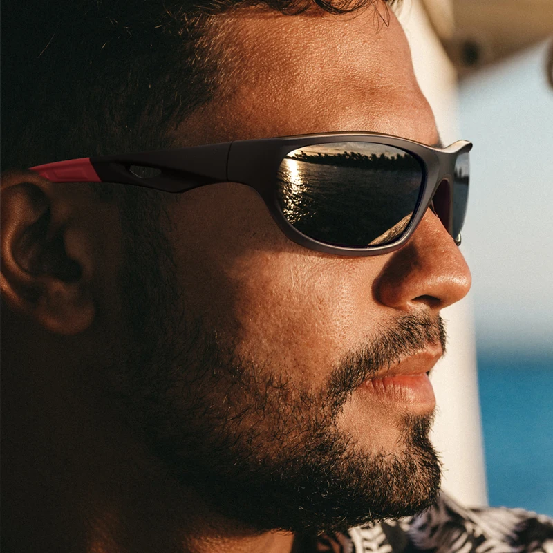 Vintage Outdoor Polarized Sunglasses Men Women Shield Lens Sports Sun Glasses PC Frame TAC Lens Wide Fit Durable UV400 photo 2